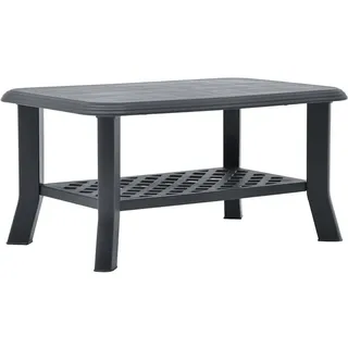 vidaXL Couchtisch Anthrazit 90x60x46 cm Kunststoff - Grau