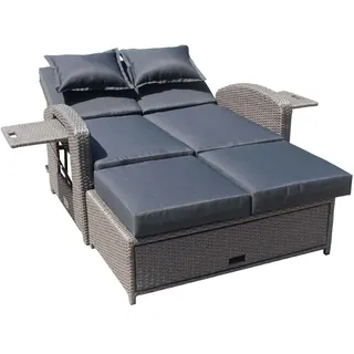 Garden Pleasure Nizza Loungesofa grau