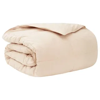 Winterbettdecke Beige 155 x 200 cm 100% natürlicher Kapok - Beige