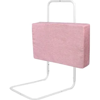 Sessamen-LP Bettgitter Bettschutzgitter 60cm Bettgitter Höhenverstellbar Rausfallschutz Absturzsicheres, 40-60cm Verstellbares Seitenschutz, Kirschrosa - Rosa