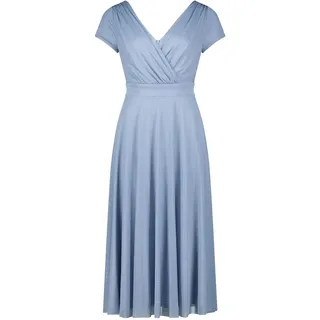 Vera Mont Cocktailkleid Glitzer-Look Blau/Silber 40
