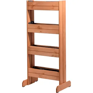 Dobar Blumentreppe 55 x 40 x 125 cm Braun