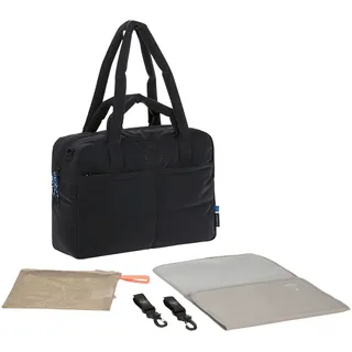Lässig Wickeltasche mit Tragegriff und Wickelunterlage, Kinderwagenbefestigung, wasserabweisend/GRE Everyday Bag black
