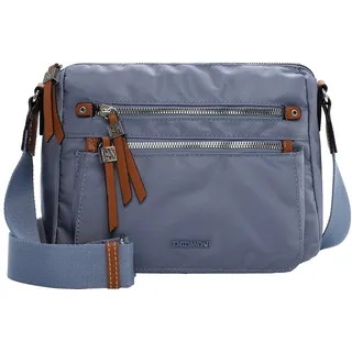 Umhängetasche EMILY & NOAH "Umhängetasche E&N Esther", Damen, Gr. B/H/T: 26cm x 21cm x 10cm 0, blau (crystal blau 536), Polyester, Taschen Umhängetasche