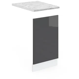 Vicco Unterschrank Frontblende R-Line 45 x 57,2 x 1,6 cm Anthrazit Hochglanz