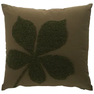Esposa Zierkissen , Grün , Textil , Blätter , Füllung: Polyester,Polyester , 45x45 cm , Reach, Bsci, Oeko-Tex® Standard 100 , bügelfrei , Heimtextilien, Wohntextilien, Kissen, Zierkissen