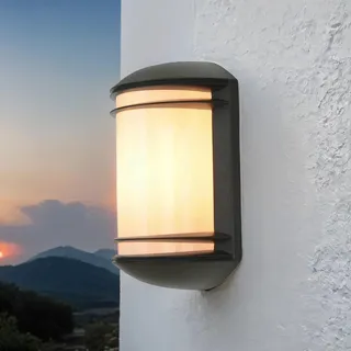 Moderne Außenlampe in Anthrazit Weiß Wand Leuchte Haus Balkon Tür