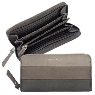 Tom Tailor Ellen Long zip wallet Damen Geldbörse grau