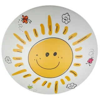 Kinderdeckenleuchte , Weiß, Gelb , Kunststoff, Metall , 36 cm , Lampen & Leuchten, Innenbeleuchtung, Kinderzimmerlampen, Kinderdeckenleuchten