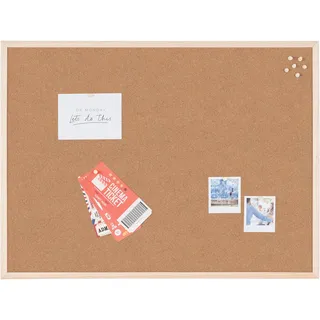 Bi-Office Pinnwand mit Holzrahmen- 5 Größen wählbar - 80 x 60 cm