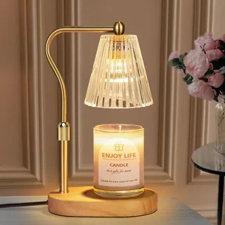 seenlast Kerzenwärmer Lampe, Candle Warmer mit Timer und Dimmer, Elektrischer Candle Warmer Lamp, Vintage Kerzenwärmer für Duftkerzen im Glas, Zuhause, Schlafzimmer, Dekoration