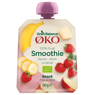 Grøn Balance Smoothie Erdbeere-Banane Bio 90 g - 90 g