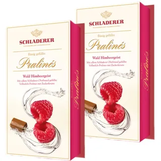 Schladerer Pralines Himbeergeist mit Vollmilchschokolade 127g 2er Pack