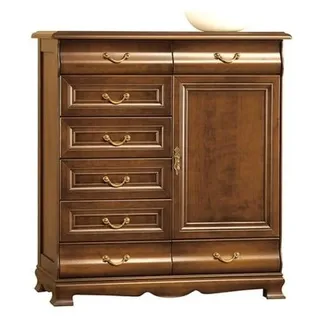 Modern Kommode Braun Kommoden Holz Design Möbel Sideboard Regal Hotel Neu - Braun