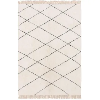 benuta nest Baumwollteppich, Naomi Cream 160x230 cm,