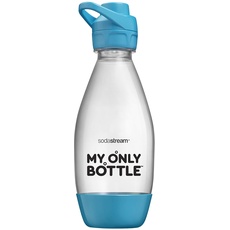 Sodastream My Only Bottle SPORT Gasflasche, klein 0,5 l, Nomaden-Format, spülmaschinenfest, Farbe: Blau, Material: Tritan, BPA-frei