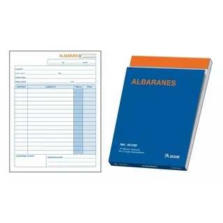 DOHE 50120d – Lieferschein-Block vierten Natural verdoppelt