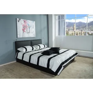 Westfalia Schlafkomfort Polsterbett Oslo 210 x 210 cm Schwarz