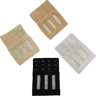 INF BH-Verlängerungsriemen - 4er-Pack weiß+schwarz+helle Hautfarbe+dunkle Hautfarbe