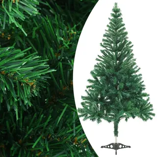 vidaXL Künstlicher Weihnachtsbaum Beleuchtung Kugeln 120cm 230 Zweige - Grün