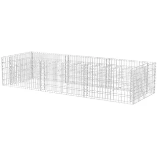 vidaXL Gabionen-Hochbeet Stahl 270×90×50 cm