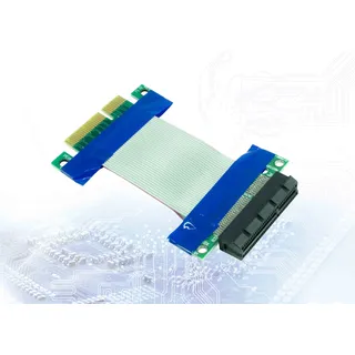 Inter-Tech Riser Card Extender PCIe x4 Riser-Kabel [1x PCIe - 1x PCIe]