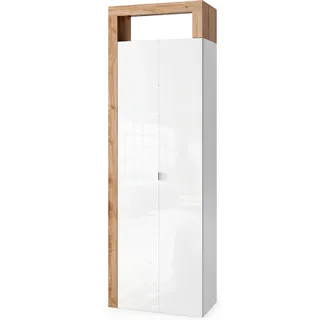 WELLTIME Hamburg Hochschrank 195 x 64 cm Braun Holz