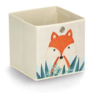 Zeller Fuchs Aufbewahrungsbox beige 28,0 x 28,0 x 28,0 cm