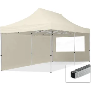 Faltpavillon Economy 3 x 6 m inkl. 2 Seitenteile creme 59022