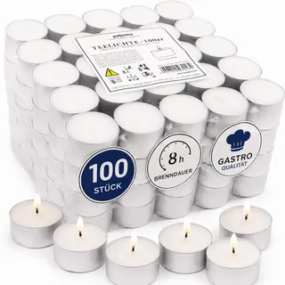 Pajoma Teelichter 20 g weiß