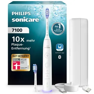 Sonicare 7100 Series HX7420/02 + Aufsteckbürsten 2 St. Weiß