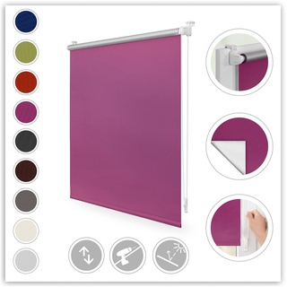 Lichtblick Thermo-Rollo Klemmfix 45 x 150 cm fuchsia