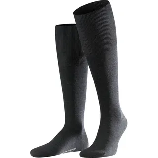 Falke Airport Kniestrümpfe 1 Paar Grau Anthracite Melange 39-40