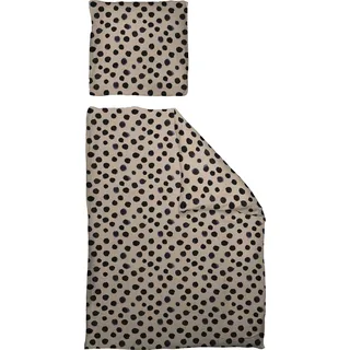 ADAM Audio Leinenbettwäsche Dots lila 135 x 220 cm + 2 x 80 x 80 cm