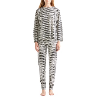 United Colors of Benetton Damen Hose 37zk3f02f Pyjamahose, Bianco Panna A Fantasia 60w, L