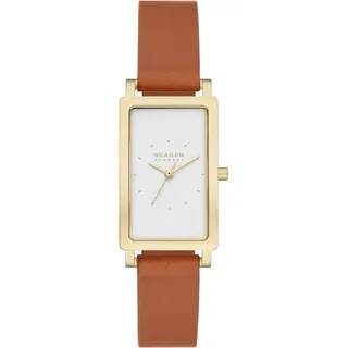 Skagen Hagen Watch for Women, Quartz Three Hand Movement with Stainless Steel or Leather Strap