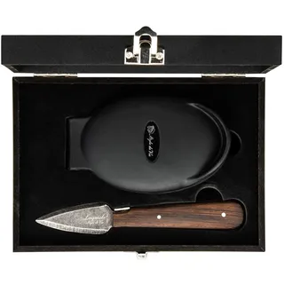 Laguiole Style de Vie Austernmesser Luxury Line, Wenge holz, mit Austernhalter
