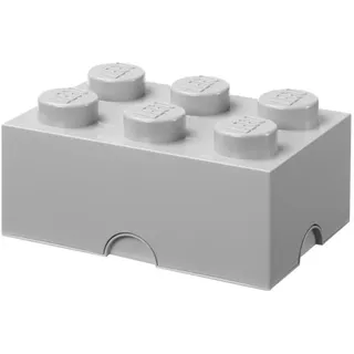 LEGO Aufbewahrungsbox LEGO Storage Brick 6 1-tlg. grau