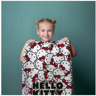 Jerry Fabrics Hello Kitty Strandtuch 70 x 140 cm mehrfarbig