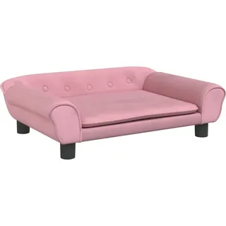 vidaXL Kindersofa Rosa 70x45x26 cm Samt - Rosa