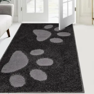 FCSDETAIL Schmutzfangmatte waschbar 84 x 150 cm, Fußmatte Innen, absorbierend Fussmatte, rutschfeste Sauberlaufmatte, wasserdicht Teppich für Hund, Eingang, nasse Pfoten
