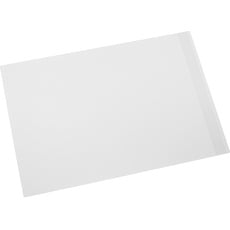 Bild Schreibunterlage La Linea Schreibtischunterlage, 45x65 cm, naturgenarbtes Rindsleder, weiß, Handgefertigt aus Echtleder in Deutschland, aus Leder