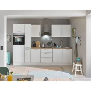 BASIC by Balculina Küchenzeile Turin 300 cm weiß