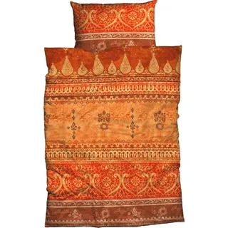 Casatex Bettwäsche »Indi« 2 Stk., tlg. romantisch, orientalisch, weich und gemütlich, orange