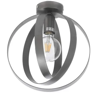 ONLI Deckenleuchte, einflammig, grau metallic