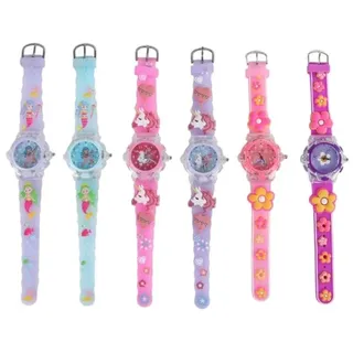 Glamour-Einhorn-Uhr mit hellen Kindern