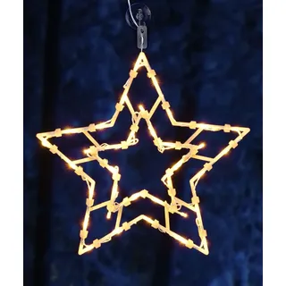 Spetebo LED Weihnachts Fenster Silhouette XXL - Motiv: Stern