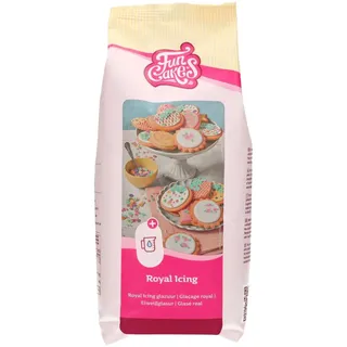 FunCakes Mix für Royal Icing, einfach zu verwenden, zum Dekorieren von Kuchen und Keksen, schöne Glasur, nur Wasser hinzufügen, Halal., 900 g
