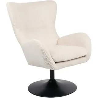 Hela Relaxsessel SAMOS Mikrofaser 72 x 96 x 81 cm Beige drehbar