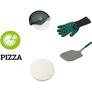 Big Green Egg The Pizza Paket XL: Grillhandschuh/Alu Pizzaschaufel/ Pizzaschneider Kompakt